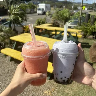 Watermelon and taro