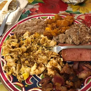 Bomber breakfast plate