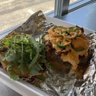 Blue Cheese Bomb Burger