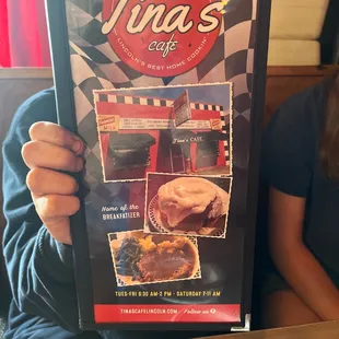 Menu cover
