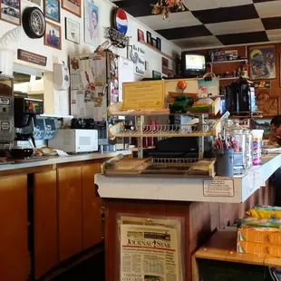 Old and small interior but local hideout