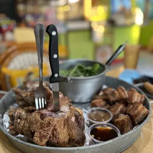 This was their style of serving the " crispy Pork and lechon fried style pork and Sinigang! again the presentation is key!!