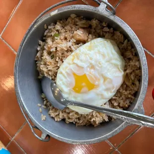 Sisig Rice Little bit spicy cause have jalapeno but very good