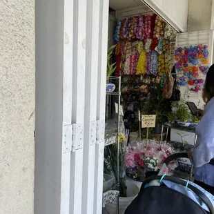 Not much space inside the shop, look from the sidewalk.