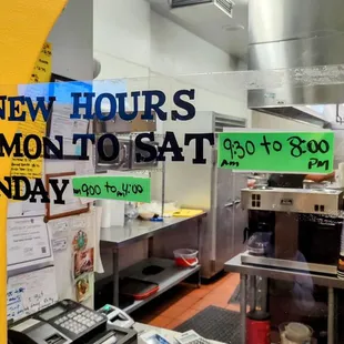 New hours 7/2024