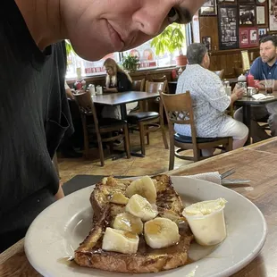 French toast and my haggard face