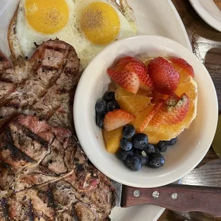 Pork Chops and Eggs