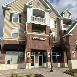 the front of the building