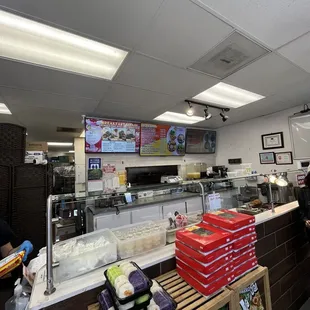sushi and sashimi, interior