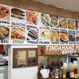 a variety of food items