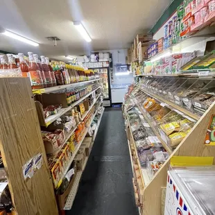 a grocery store aisle