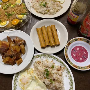Long-si-log x2, Lumpiang Shanghai, Lechon Kawali, Special Palabok