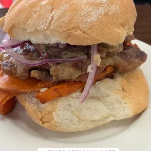 Pan con Chicharron Sandwich