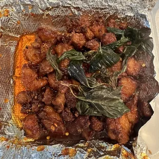 Crispy chicken take out