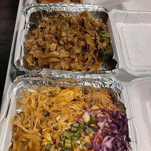 Pad Thai, Pad See Ew and Spring Rolls