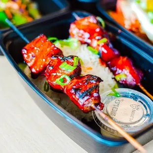 a variety of food items