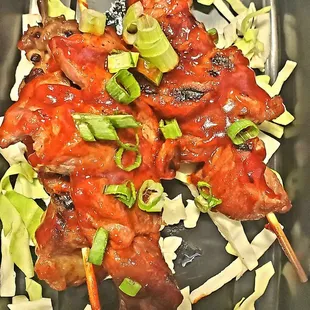 Pork skewers