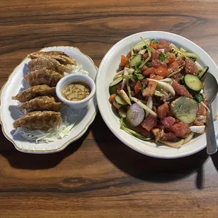Mandoo &amp; poke salad
