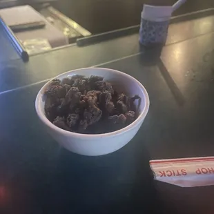 Beef jerky thing