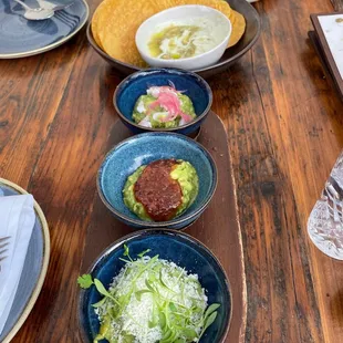 Trio de guacamole &amp; queso