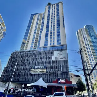 Tiny by comparison to it's downtown surroundings.