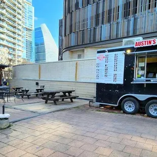 Might be the tiniest bar in Texas, but they have a cool backyard and taco truck!