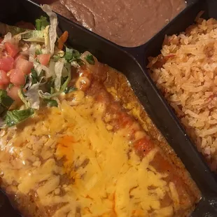 Cheese Enchilada Plate