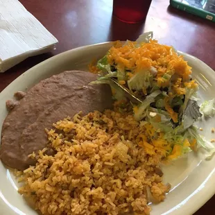 Crunchy taco  plate