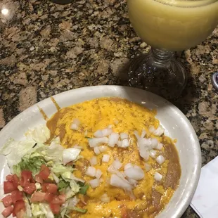 Cheese enchiladas a la carte.
