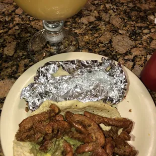 Delicious tripas tacos, extra crispy!