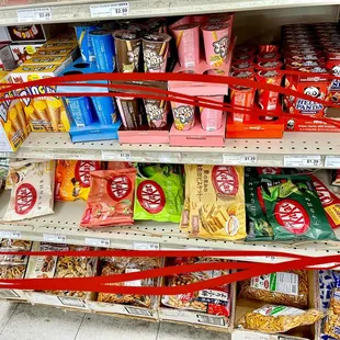 a variety of snacks