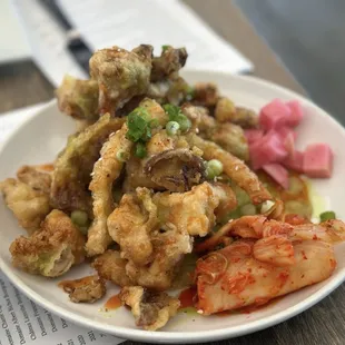 Fried Korean mushrooms