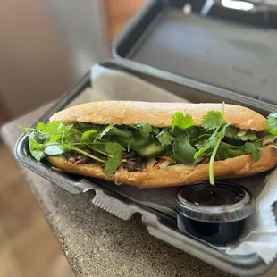 Bahn-Mi fusion ribeye sandwich
