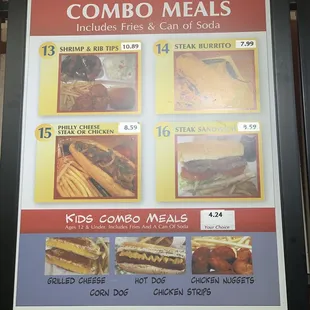 Combos 3 and kids combos