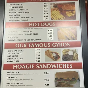 Burgers,Dogs, Gyros and Hoagies