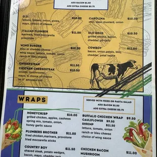 Menu page 3