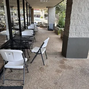 Outdoor seating area