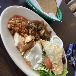 Make Own Chicken Plate with Side House Salad