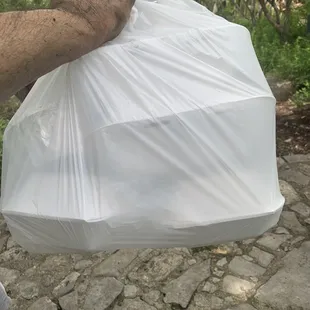 Poorly packed bag. Why did you put the small Containers on the bottom. Who does this?