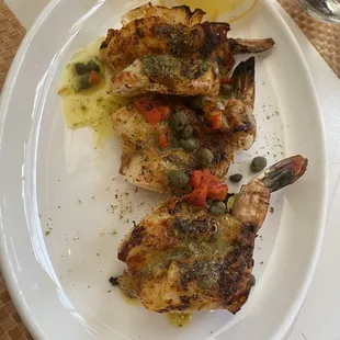 a plate of food on a table