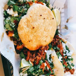 Gordita and Pastor tacos