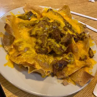 Half an order of Fajita Nachos