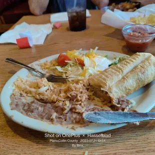 Chicken chimichanga