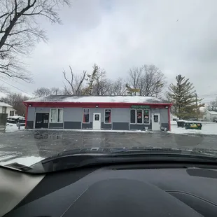 Entrance on far right