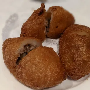 Deep fried meat dumplings
