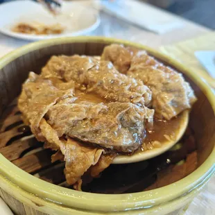 Steamed Bean Curd Skin Roll (Pork and Shrimp)