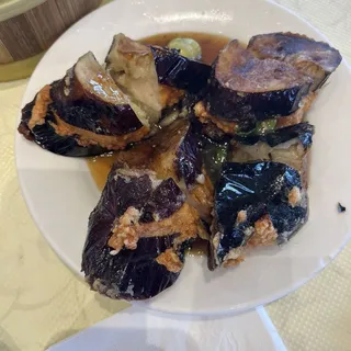 Stuffed Eggplant with Minced Shrimp