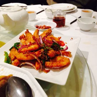 Salt and Pepper Shrimp with Shell