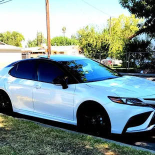 5% in the back, 35% in the front