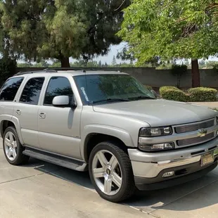 My 05 Tahoe  35% front and 5% back
